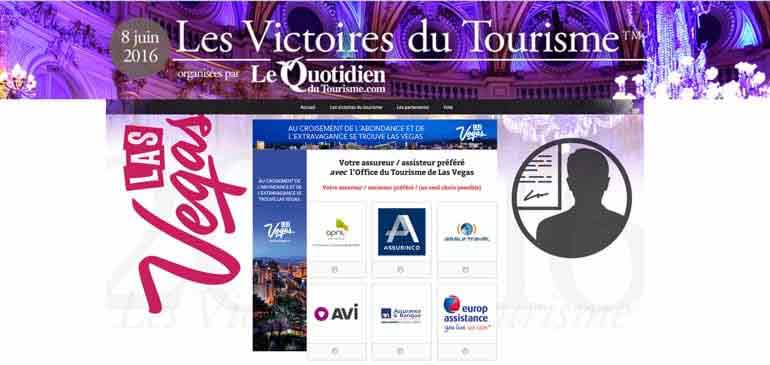 victoires du tourisme nomination AVI meilleure assurance voyage 2016